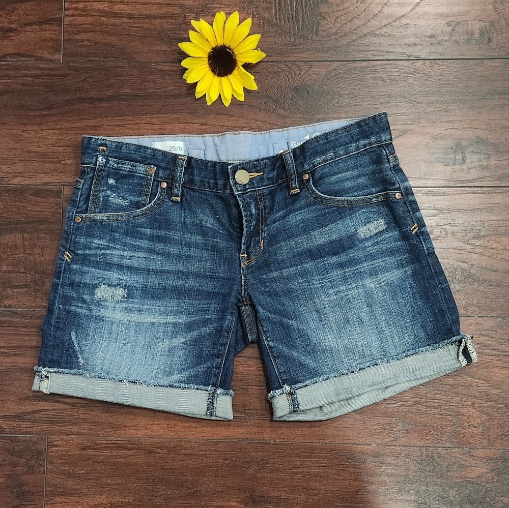 GAP MIDD RISE DENIM SHORTS 🖤 - Picture 3 of 9
